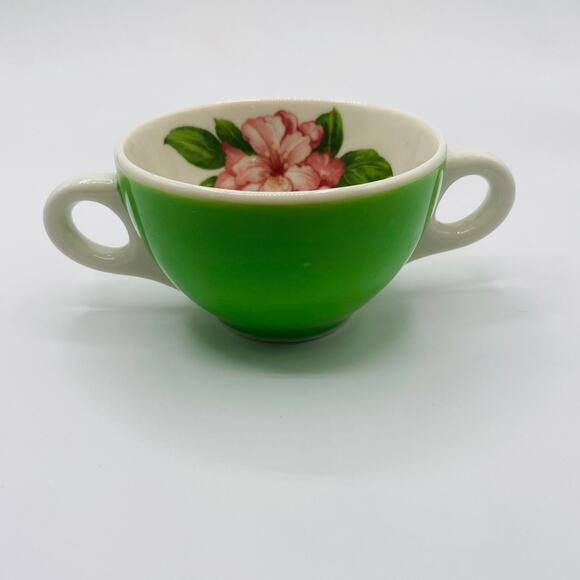 Vintage Syracuse China Greenbrier Hotel Set of Four Bouillon Cups Soup Bowls - Picture 2 of 5